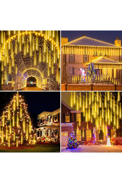 Issa LED Christmas Installation 3m (8 Tubes x 50cm) Meteor Shower - Warm White