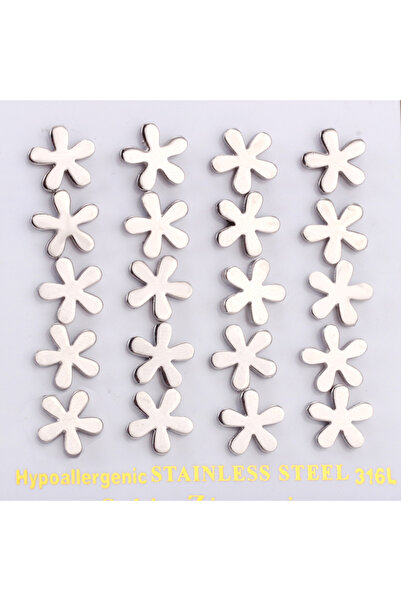 Choice EA107101S 10 Pairs Women 2020 Earring Fashion Jewelry Gold Silver Color Flower Stud Earrings korean