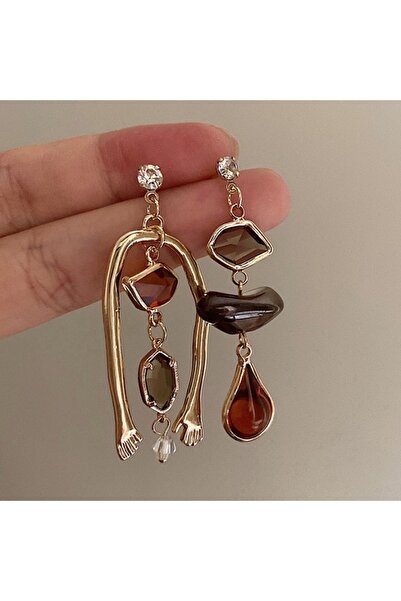 Choice WC1630-1 French Retro Art Abstract Style Drop Earrings for Women Fashi...