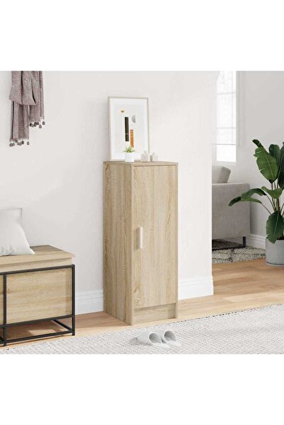 vidaxl خزانة أحذية سونوما أوك 32x35x92 سم من الخشب الهندسي