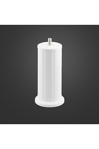 Badem10 Keson 8 Pieces 12 cm White Plastic Furniture Base Tv Unit Heightening Leg Support Leg