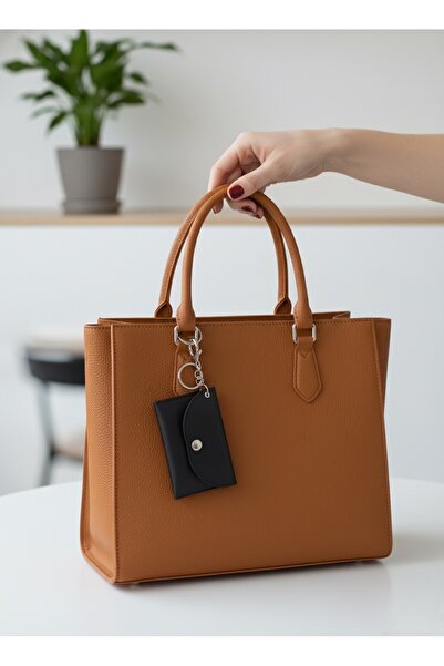 Gempo Vegan Leather Double Pocket Hanging Card Holder Wallet