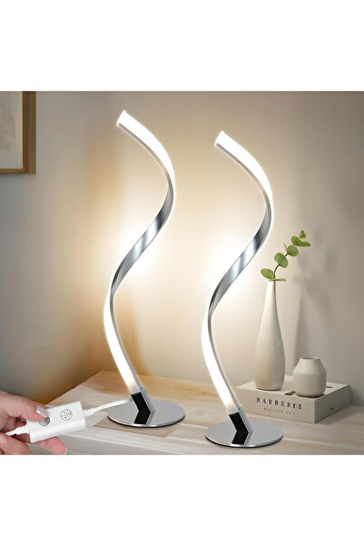 OEM Lampă de masă spiralată LED, control tactil, reglare continuă a intensită...