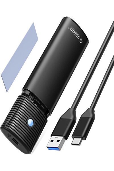 Orico Aluminum M.2 SATA SSD Enclosure (Tool-Free) USB 3.2 USB-C 5Gbps, 2230/2242/2260/2280 - Black