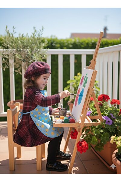 Şimo Butik Rochie scurtă pentru fetiță Set pălărie Lebădă de lemn de iarnă Mo...