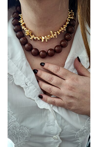 By Selen Suyolcu Double Look Ball Model Women's Necklace