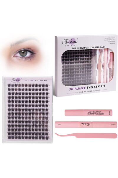 genernic رموش صناعية فردية من Fenshine، تجعيدات C/D، 9-15 مم، مجموعة من 144 قطعة