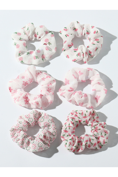 Take Two By Styli Set of 5 - Floral Printed Hair Tie