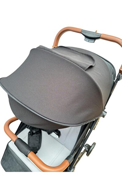 L-Sun Children's Sport Stroller with Reclining Sleep Position, Trolley, Adjustable Backrest - Gray