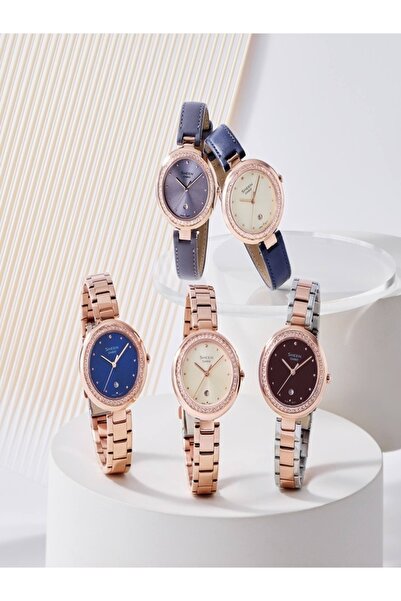 Casio Sheen Women's Crystals Around Bezel Analog Watch - SHE-4556PG-2AUDF (Blue)