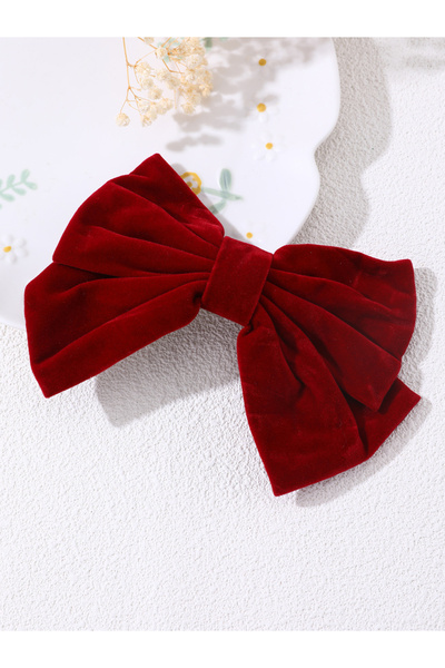 Take Two By Styli Velvet Bow Hair Clip
