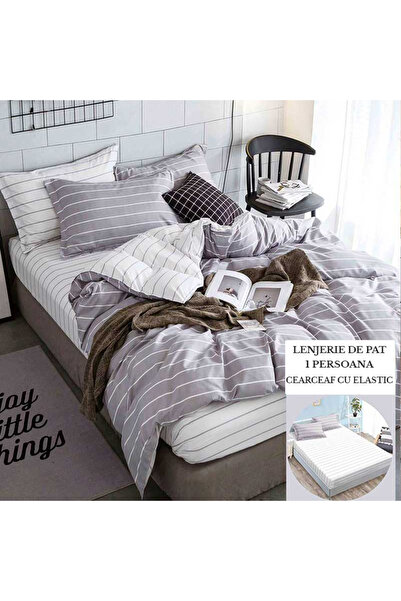 Patul Single Duvet Cover Set , Sulfur, Satin Cotton , Stretchy sheet 140x200,...