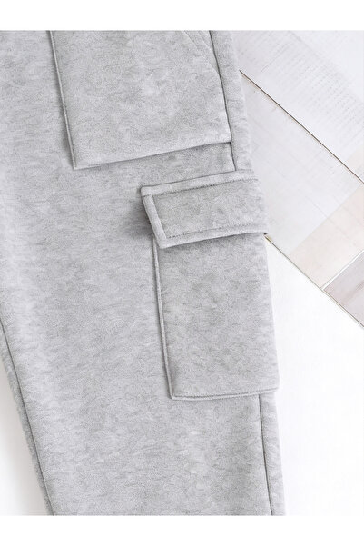 Take Two By Styli Grey Solid Cargo Joggers with Pockets