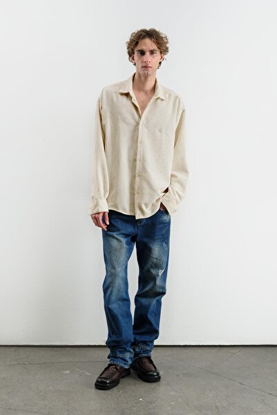 GIESTO oversized ΠΟΥΚΑΜΙΣΟ ΜΠΕΖ ΒΕΛΟΥΔΙΝΟ ΦΟΡΜΑ