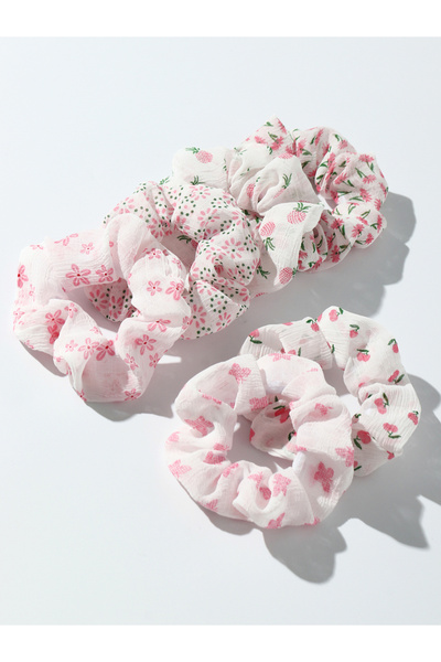 Take Two By Styli Set of 5 - Floral Printed Hair Tie
