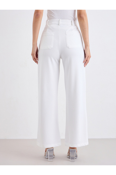 Styli Mid Rise Straight Fit Stretchy Pants