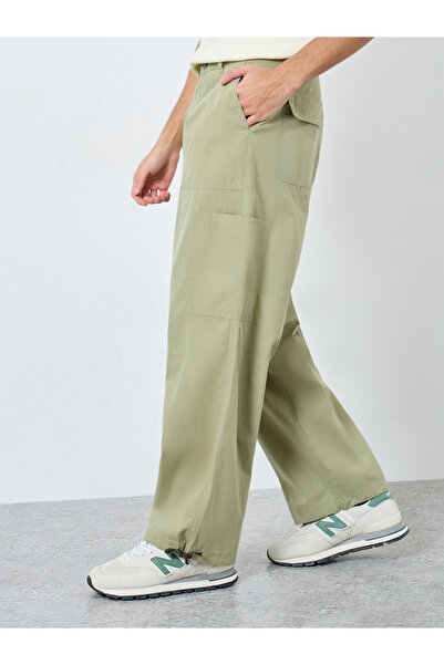 Styli Olive Green Relaxed Fit Cargo Pants