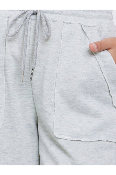 Styli Teens Grey Solid Pocket Details Wide Leg Joggers