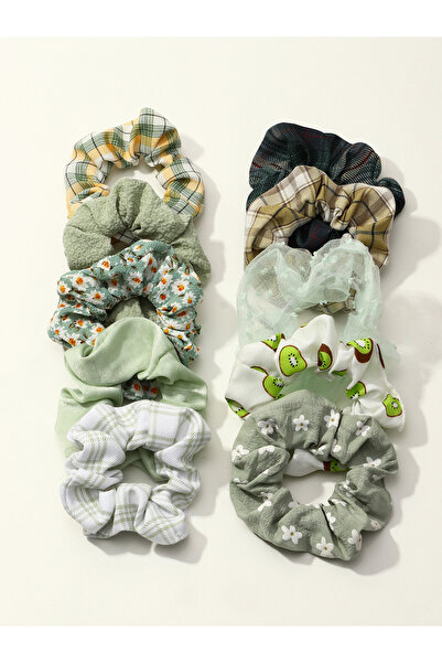 Take Two By Styli Set of 10 - Printed Hair Tie