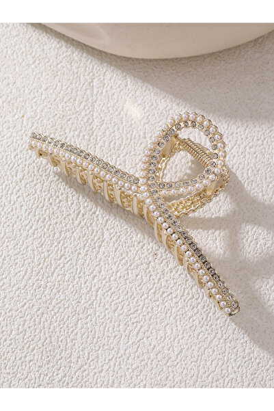 Take Two By Styli مشبك مخلب مزين بأحجار الراين واللؤلؤ الصناعي