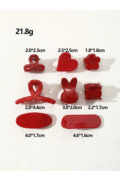 Take Two By Styli Set of 8 - Solid Hair Clip