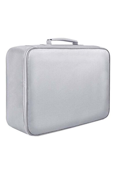 COOYA Fireproof Document Bag With Zipper Silver