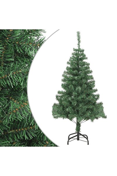 vidaxl شجرة عيد الميلاد الاصطناعية مع حامل فولاذي 210 سم 910 فروع