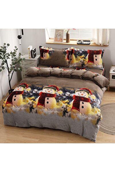 Pucioasa Christmas Bedding with Elastic 180 x 200 Christmas V 102 (Cocolino)