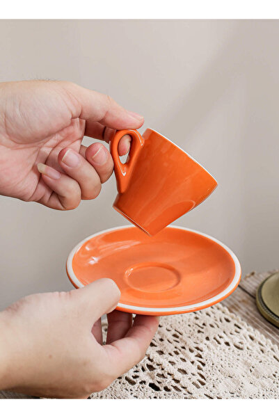 Shuer Ceramic Coffee cup, Espresso cup，Arabic coffee cup，Turkish coffee cup, Cup and Saucer Set 75ML