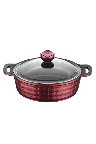 FODİS Brillant 4-Piece Granite Cast Cookware Set Red High Quality Stainless Cast