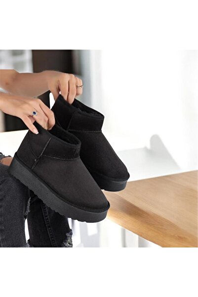 Lion Дамски ботуши с дебела подметка и подплата от флис