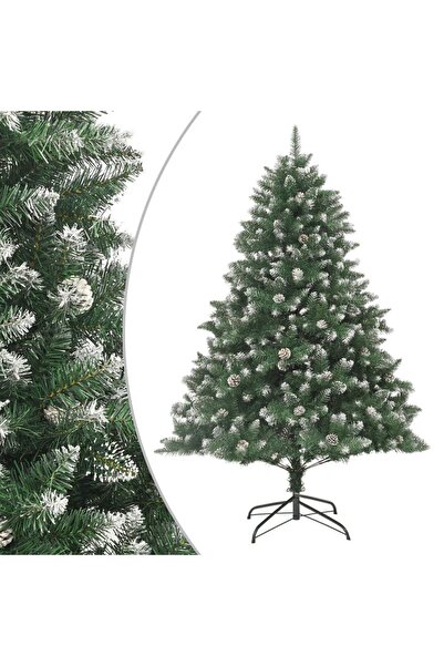 vidaxl شجرة عيد الميلاد الاصطناعية مع حامل 180 سم من مادة البولي فينيل كلوريد