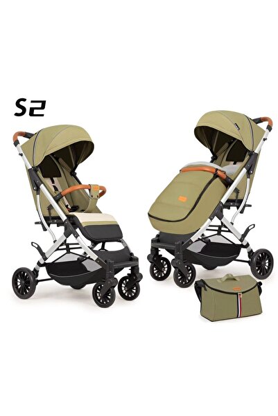 UNV Cărucior sport, 6-36 luni, cu geantă și husă căptușită, verde