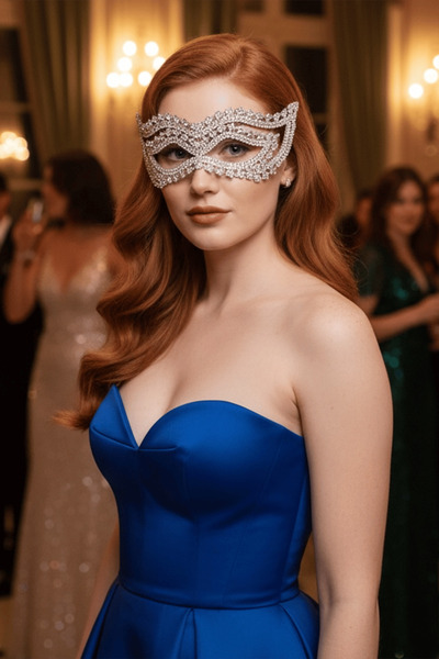 TAKIŞTIR Gümüş Renk Taş Detaylı Parti Aksesuarı