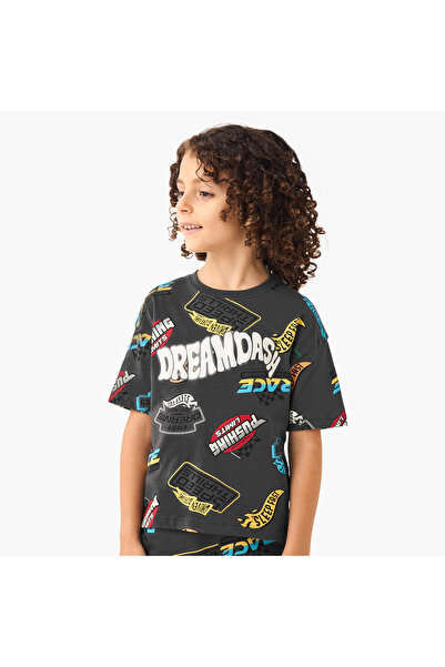 Juniors Printed T-shirt and Pyjama Set