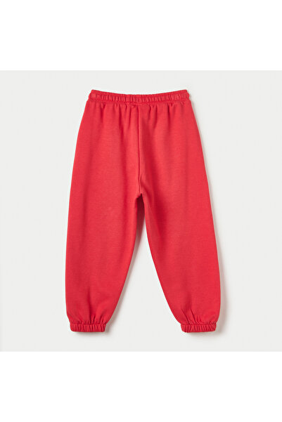 Juniors Cherry Print Joggers with Drawstring Closure and Pockets