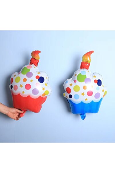 Flippy Flippy Metallic Foil Balloon, 68x44 cm, Birthday Cake, Multicolor, Air/Helium