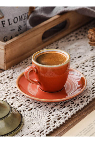 Shuer Ceramic Coffee cup, Espresso cup，Arabic coffee cup，Turkish coffee cup, Cup and Saucer Set 80ml