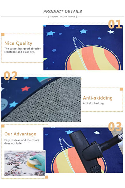 Generic Kids Carpet Playmat Rug 120 x 160cm City Map Playmat, City Life Game Area Road Traffic Carpet