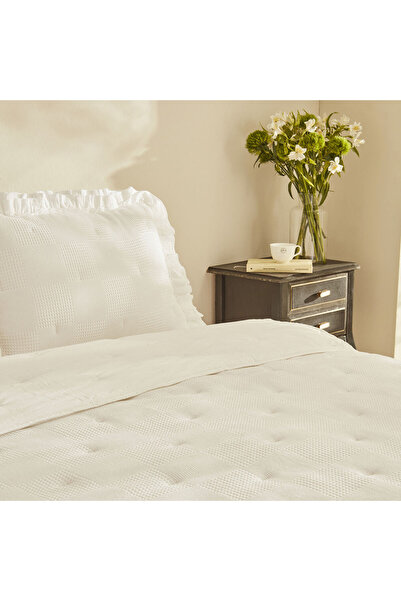 KARACAFİLE Double Size Karaca Sprin Confort Bedspread Cream