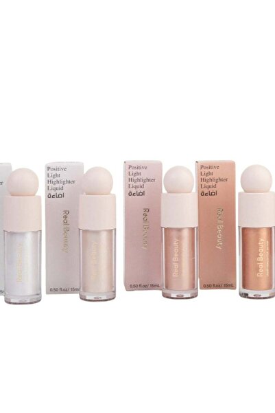 real beauty هايلايتر سائل روزيتيف لايت - 4 ألوان