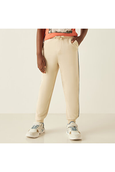 Juniors Solid Joggers with Elasticated Drawstring and Pockets