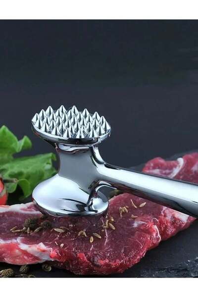 Russet Çelik Çift Taraflı Biftek Et Döveceği Tırtıklı Çekiç Tipi 21 cm