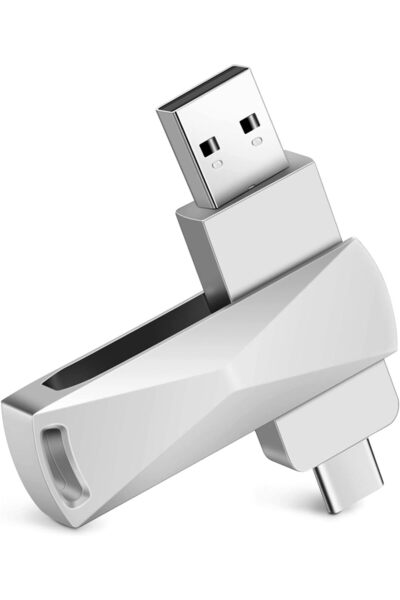LinJie محرك أقراص فلاش USB 3.0 سعة 2 تيرابايت مع منفذ USB Type-C للهواتف الذك...