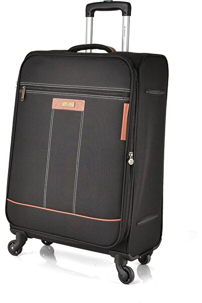 Track 5-Piece Fabric Luggage Set Al005/5P - 32/28/24/20/13 Inch, Black