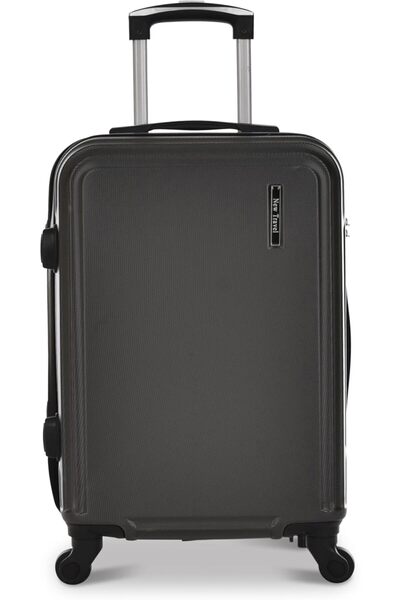 New Travel Carry-On Luggage with Built-in Lock and 4 Wheels, Small Hard ABS Suitcase, Grey