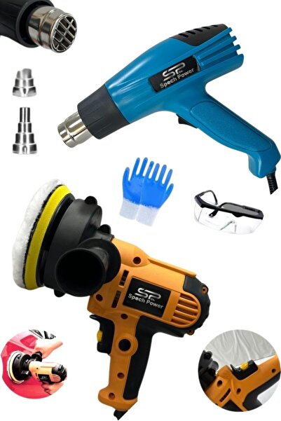 Spech Power Zımpara Cilalama 125 mm Dikey Polisaj ve Darbeye Dayanıklı Kademe...