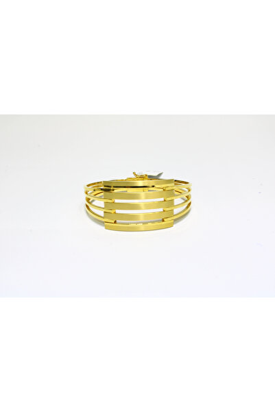 REDMOON GOLD 14 Ayar Altın 5 Sıralı Kaburga Kelepçe Bilezik 14.22 GR