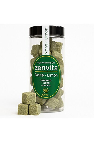 zenvita Doğal Bitkisel Nane Limon Çayı 200gram Küp X 5 KUTU