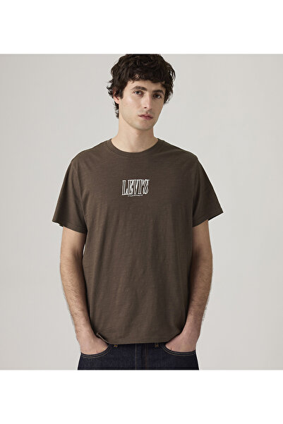 Levi's Brown Men's Ss Relaxed Fit Tee Aw25
